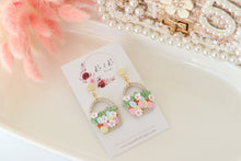 Load image into Gallery viewer, Flower Basket Dangle Earrings