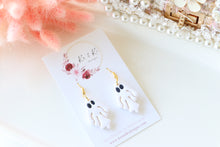 Load image into Gallery viewer, Simple Ghost Polymer Clay Earrings – Handmade Halloween Earrings | Spooky Cute Jewelry | KeandKi Designs (White Ghost)