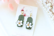 Load image into Gallery viewer, Handmade Floral Earrings – Dangle Earrings for Women