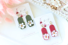 Load image into Gallery viewer, Handmade Floral Earrings – Dangle Earrings for Women