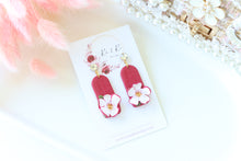 Load image into Gallery viewer, Handmade Floral Earrings – Dangle Earrings for Women