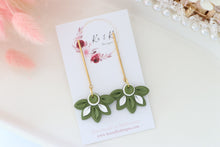 Load image into Gallery viewer, Coffee Cup Christmas Earrings – Handmade Festive Dangle Earrings for Women