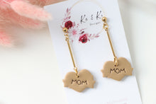 Load image into Gallery viewer, Mom Dangle Drop Earrings