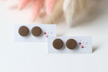 Load image into Gallery viewer, Plain Round Stud Earrings