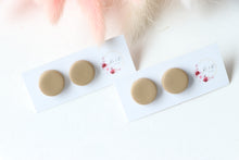 Load image into Gallery viewer, Plain Round Stud Earrings