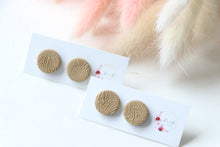 Load image into Gallery viewer, Textured Round Stud Earrings