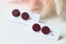 Load image into Gallery viewer, Plain Round Stud Earrings
