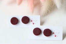 Load image into Gallery viewer, Textured Round Stud Earrings