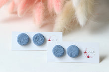 Load image into Gallery viewer, Textured Round Stud Earrings
