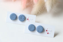 Load image into Gallery viewer, Textured Round Stud Earrings