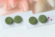 Load image into Gallery viewer, Textured Round Stud Earrings