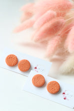 Load image into Gallery viewer, Textured Round Stud Earrings
