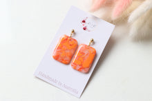 Load image into Gallery viewer, Rectangle Resin Dangle Earrings
