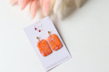 Load image into Gallery viewer, Rectangle Resin Dangle Earrings