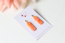 Load image into Gallery viewer, Round Edge Rectangle Resin Dangle Earrings