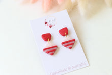 Load image into Gallery viewer, Handmade Diamond Dangling Earrings | Elegant Minimal Resin Jewelry