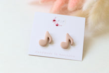 Load image into Gallery viewer, Music Note Stud Earrings