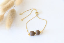 Load image into Gallery viewer, Coffee Brown Clay Beads Bracelet