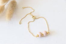Load image into Gallery viewer, Clay Beads Gold Chain Bracelet