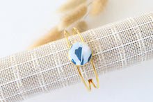 Load image into Gallery viewer, Blue | White | Bangle Bracelet