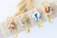 Load image into Gallery viewer, Blue | White | Bangle Bracelet
