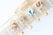 Load image into Gallery viewer, Blue | White | Bangle Bracelet