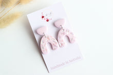 Load image into Gallery viewer, Lilac Paua Iridiscent Shell Earrings