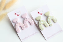Load image into Gallery viewer, Pink Paua Iridescent Shell Earrings