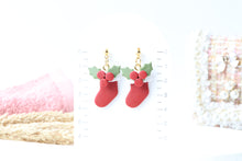 Load image into Gallery viewer, Stocking Holly Berry Earrings