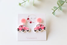 Load image into Gallery viewer, Pink Car Earrings