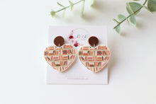 Load image into Gallery viewer, Stacked Booked Earrings