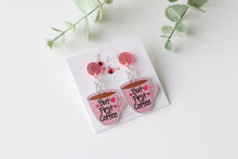 Load image into Gallery viewer, Coffee First Earrings