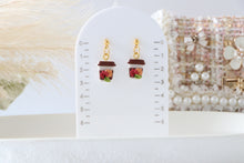 Load image into Gallery viewer, Autumn Coffee Cup Earrings