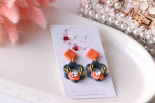 Load image into Gallery viewer, Orange Slice Earrings Style 2
