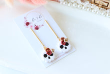 Load image into Gallery viewer, Floral Tiny Skull Polymer Clay Earrings – Mini Gothic Floral Earrings | Handmade Spooky Cute Jewelry | KeandKi Designs (White)
