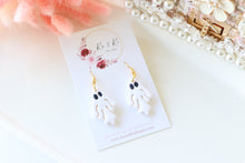 Load image into Gallery viewer, Simple Ghost Polymer Clay Earrings – Handmade Halloween Earrings | Spooky Cute Jewelry | KeandKi Designs (White Ghost)
