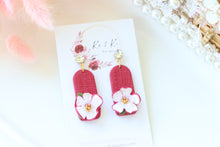 Load image into Gallery viewer, Handmade Floral Earrings – Dangle Earrings for Women
