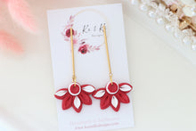 Load image into Gallery viewer, Coffee Cup Christmas Earrings – Handmade Festive Dangle Earrings for Women
