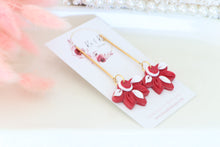 Load image into Gallery viewer, Coffee Cup Christmas Earrings – Handmade Festive Dangle Earrings for Women
