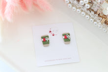 Load image into Gallery viewer, Coffee Cup Christmas Earrings – Handmade Festive Dangle Earrings for Women
