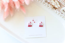 Load image into Gallery viewer, Snowman Christmas Earrings
