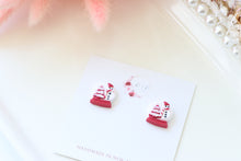 Load image into Gallery viewer, Snowman Christmas Earrings
