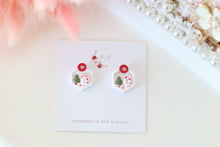 Load image into Gallery viewer, Round Snowman Earrings
