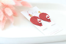 Load image into Gallery viewer, Red Hot Air Balloon Dangle Earrings
