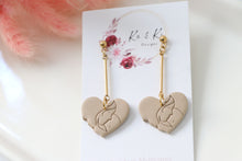 Load image into Gallery viewer, Mom Heart Shaped Dangle Earrings
