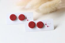 Load image into Gallery viewer, Textured Round Stud Earrings
