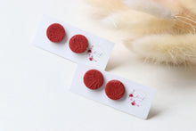 Load image into Gallery viewer, Textured Round Stud Earrings
