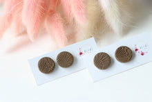 Load image into Gallery viewer, Textured Round Stud Earrings
