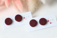 Load image into Gallery viewer, Textured Round Stud Earrings
