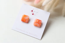 Load image into Gallery viewer, Square Resin Earrings

